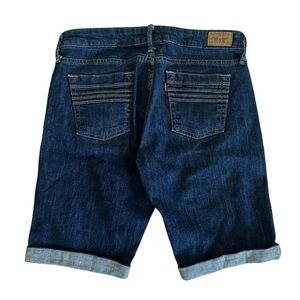 Vintage Levi's Dark Blue 545 Bermuda Jean Shorts Size 4